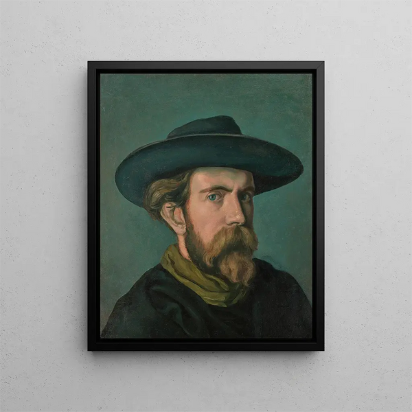 Zelfportret - Émile Bernard — ingelijst kunstwerk aan de muur
