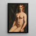 Nude Sitting Painting - Émile Bernard — framed artwork on a wall