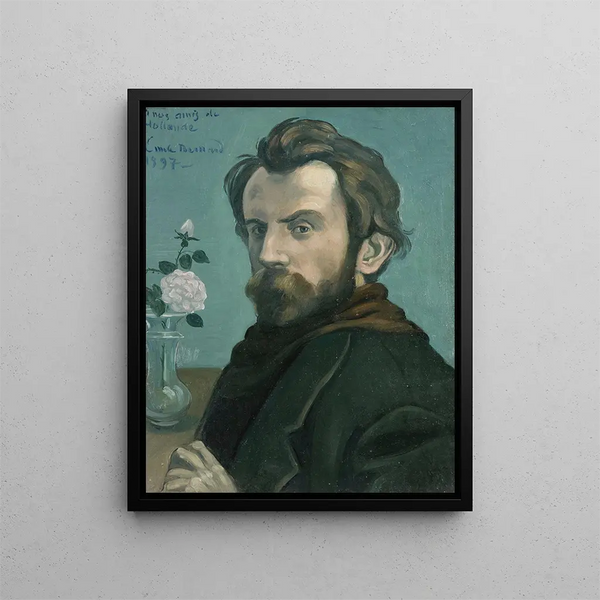 Zelfportret - Émile Bernard — ingelijst kunstwerk aan de muur