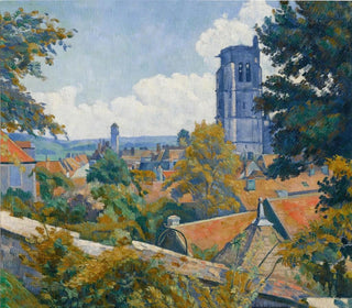 Emile Bernard - Vue sur Tonnerre avec lglise Notre Dame.webp
