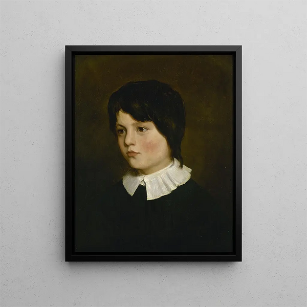 Charles Hugo kind - Émile Champmartin — ingelijst kunstwerk aan de muur