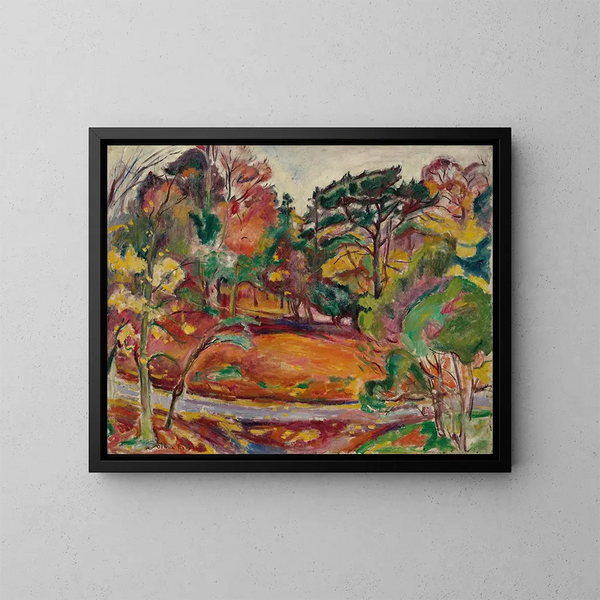 Autumn in Honfleur, La Côte de Grâce - Émile Othon Friesz — framed artwork on a wall