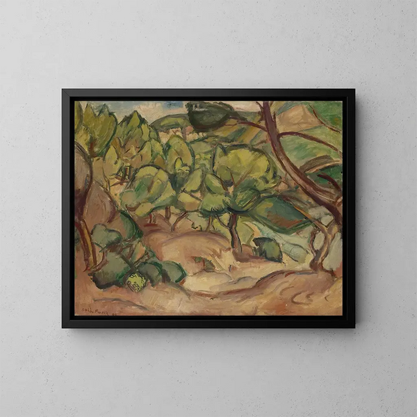in the Pines - Émile Othon Friesz — framed artwork on a wall