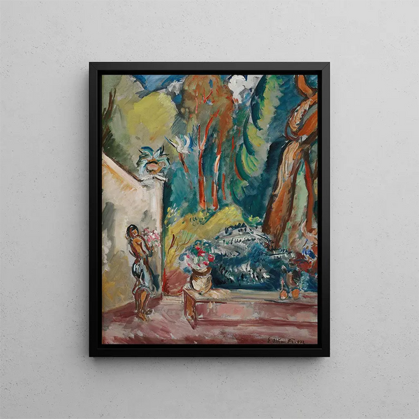Garden of Jars - Émile Othon Friesz — framed artwork on a wall