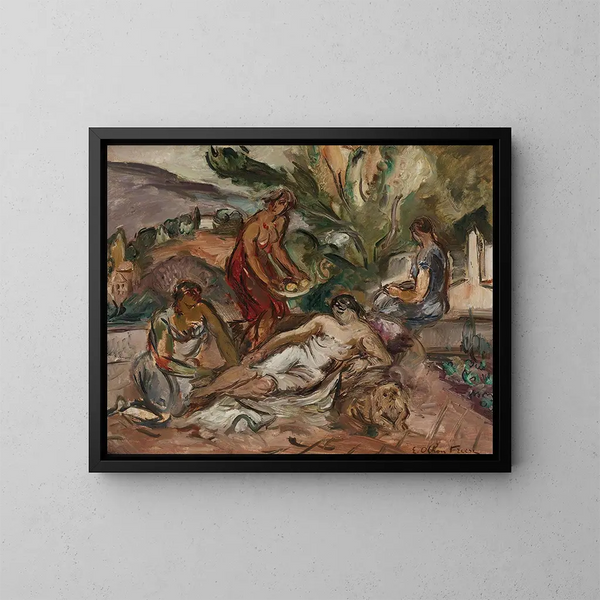 Les Baigneuses - Émile Othon Friesz — framed artwork on a wall