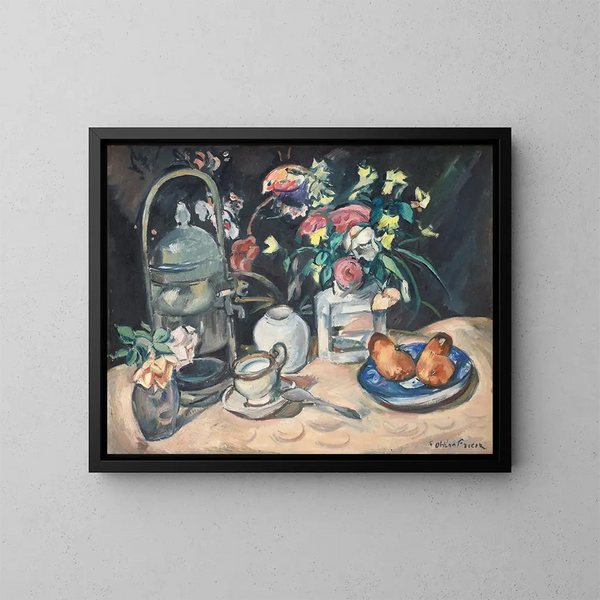 Still life with Buns - Émile Othon Friesz — framed artwork on a wall