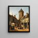 Oud Kasteel van de Kardinaal de Granvelle 1517-1586 in Brussel - Émile Pierre Joseph de Cauwer — ingelijst kunstwerk aan de muur