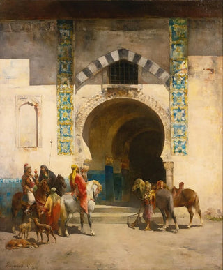 Emile Regnault de Maulmain - Dpart Pour La Chasse Au Faucon.webp