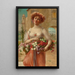 Aux roses - Émile Vernon — ingelijst kunstwerk aan de muur
