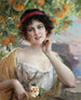 La beauté sous l'oranger - Émile Vernon — weergave van het kunstwerk
