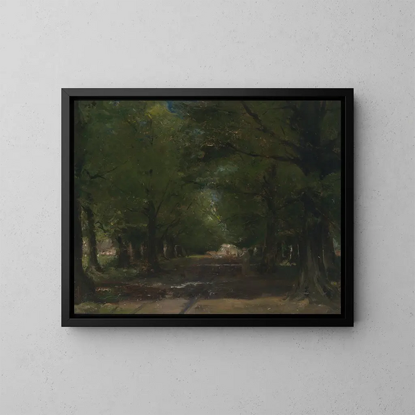Entry of the Tongerlo Abbey - Émile Vloors — framed artwork on a wall