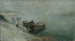 van de visboten op de oever van de Donau - Emilie Mediz-Pelikan — weergave van het kunstwerk