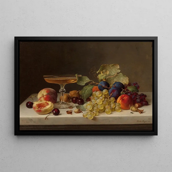 Emilie Preyer - Still Life with Summer Fruits and Champagne.webp