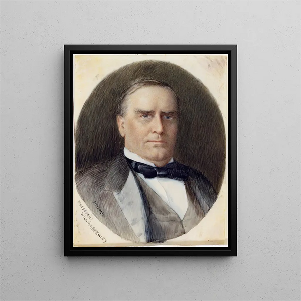 William McKinley - Emily Drayton Taylor — ingelijst kunstwerk aan de muur