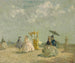 La chaise de porteur - Emma Ciardi — weergave van het kunstwerk