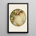 Orange blossom plate painting - Emma L. Bigelow — framed artwork on a wall