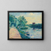 La Guinguette aan de oevers van de Seine - Emmanuel de La Villon — ingelijst kunstwerk aan de muur