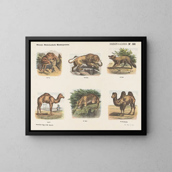 Gallery of Animals - Emrik Binger — framed artwork on a wall