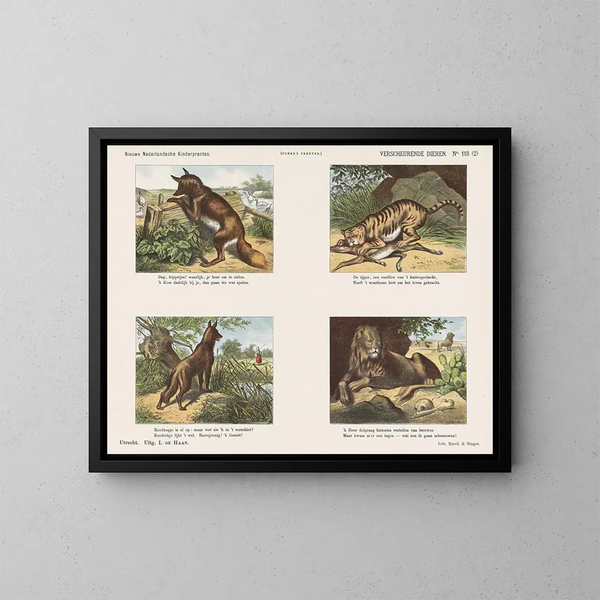 Animal Disappeared Painting - Emrik Binger — framed artwork on a wall