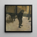 Child with Sledge - Charles Mertens — framed artwork on a wall