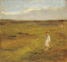 Kind in de duinen - Max Liebermann — weergave van het kunstwerk