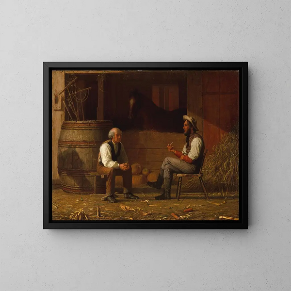 En discuter - Enoch Wood Perry Jr — framed artwork on a wall