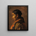 Old Spanish Woman - Enrique Jaraba y Jiménez — framed artwork on a wall
