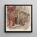Tussen de trap A van de Marché des Enfants Rouges in 1908, 3e arrondissement - Frédéric Houbron — ingelijst kunstwerk aan de muur