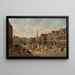 Meirplaats in Antwerpen - Erasmus de Bie — ingelijst kunstwerk aan de muur
