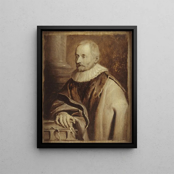 Portrait of Balthasar I Moretus - Erasmus Quellinus the Younger — framed artwork on a wall