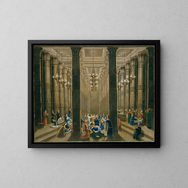 The Death of the Firstborn - Erastus Salisbury Field — framed artwork on a wall