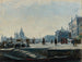 Vue de la Riva degli Schiavoni à Venise, kijkend naar het westen richting het Dogepaleis en Punta della Dogana - Ercole Calvi — weergave van het kunstwerk