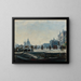 Vue de la Riva degli Schiavoni à Venise, kijkend naar het westen richting het Dogepaleis en Punta della Dogana - Ercole Calvi — ingelijst kunstwerk aan de muur