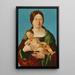 Maagd met Kind - Ercole de Roberti — ingelijst kunstwerk aan de muur