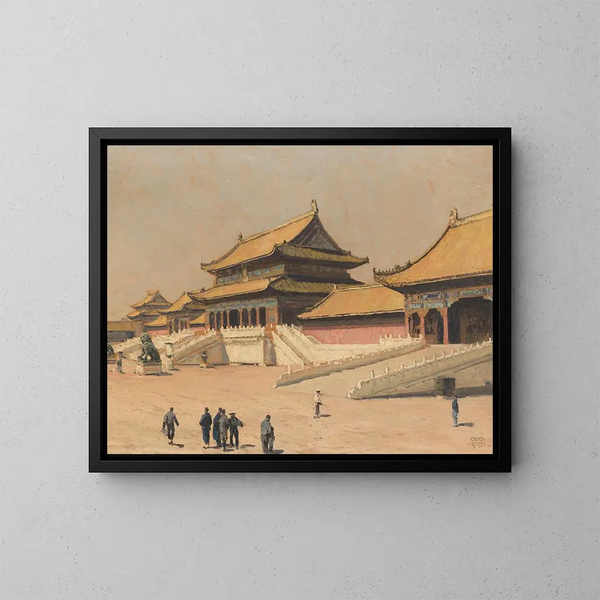 in the Forbidden City in Beijing - Erich Kips — framed artwork on a wall