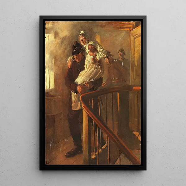 Erik Henningsen - Brandmand redder en gammel Dame.webp