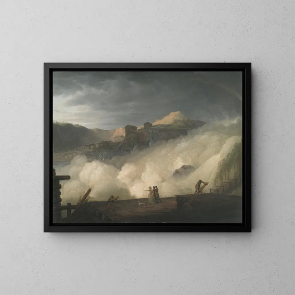 La chute d'eau de Sarpfossen en Norvège - Erik Pauelsen — framed artwork on a wall