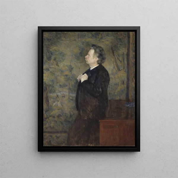 Edvard Grieg Composer - Erik Werenskiold — framed artwork on a wall