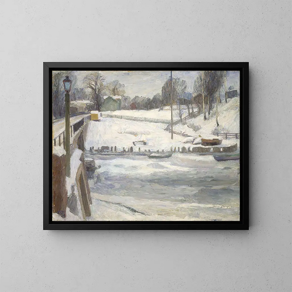 De Lysaker - Erik Werenskiold — framed artwork on a wall
