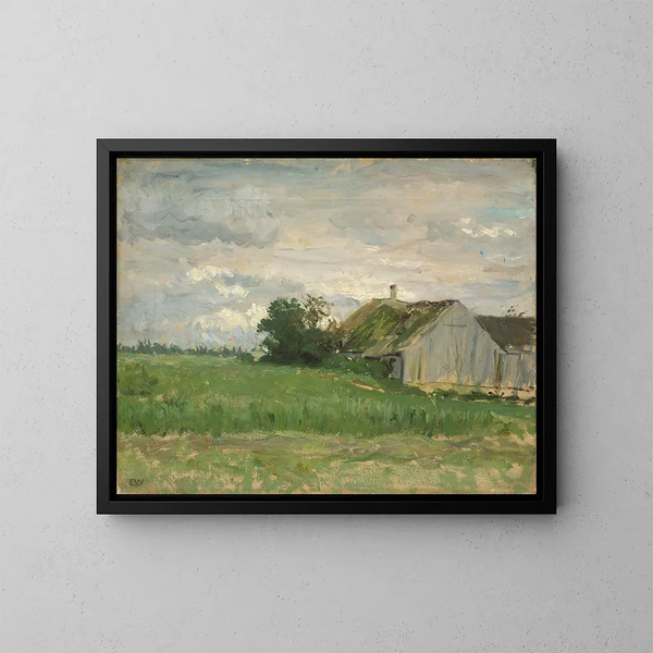Landscape Study - Erik Werenskiold — framed artwork on a wall