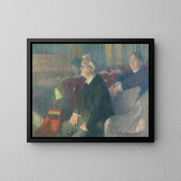 Portrait of the theater director Bjørn Bjørnson - Erik Werenskiold — framed artwork on a wall