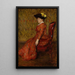 Portrait of the painter Kitty L Kielland - Erik Werenskiold — framed artwork on a wall