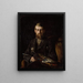 Portrait painting of the artist Nils Hansteen - Erik Werenskiold — framed artwork on a wall