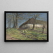 Ferme en Scanie - Erika Jonn — ingelijst kunstwerk aan de muur
