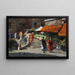 Markt scène - Erma Zago — ingelijst kunstwerk aan de muur