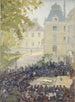 Concert gegeven aan de gewonden in de binnenplaats van het militaire ziekenhuis van Val-de-Grâce - Ernest Boudet — weergave van het kunstwerk