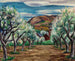 Boomgaard met Appelbomen - Ernest Fiene — weergave van het kunstwerk