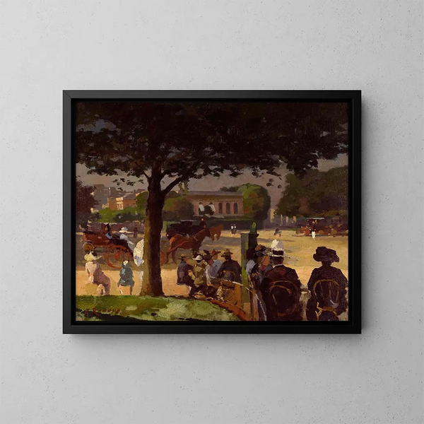 The Pink Palace - Ernest Jules Renoux — framed artwork on a wall