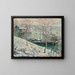 Winterlandschap op de rivier de Harlem - Ernest Lawson — ingelijst kunstwerk aan de muur