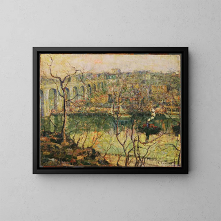 Ernest Lawson - High Bridge Early Moon.webp